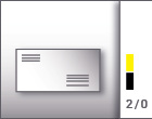 Briefumschlge DIN lang - 2/0 Sonderfarbe