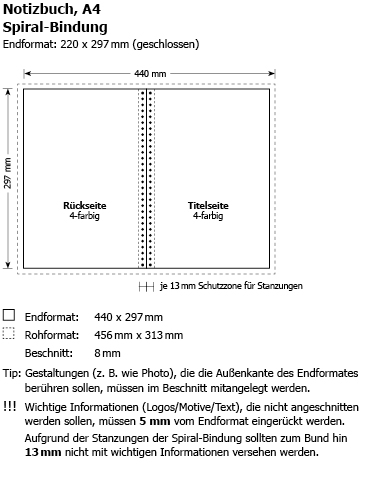 Notizbcher Spiral DIN A4 (192S)