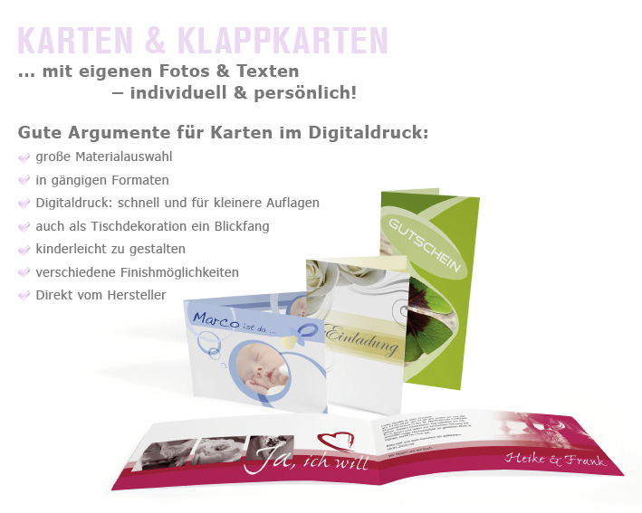  Karten / Klappkarten